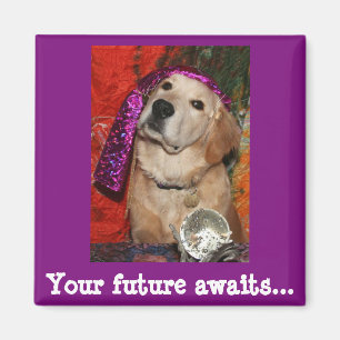 Golden retriever-Wahrsager Magnet