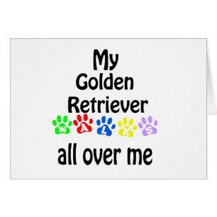 Golden Retriever Walking Design