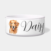 Golden Retriever Water Bowl