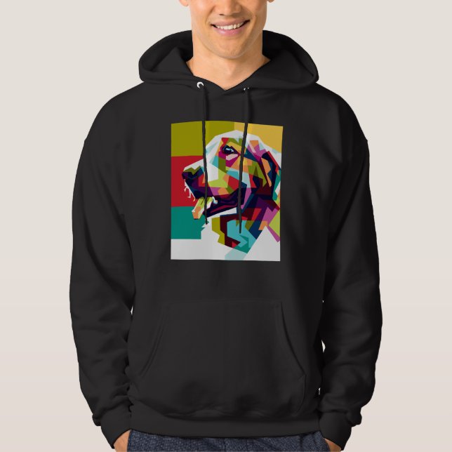Golden Retriever Watercolor Scoop 513 Hoodie (Vorderseite)