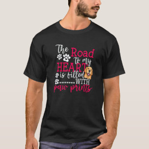 Golden Retriever Weg zu meinem Herzen Lustiger Hun T-Shirt