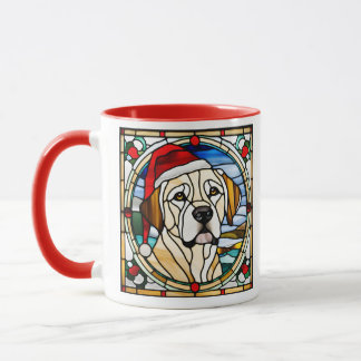 Golden Retriever Weihnachten Buntglas Tasse