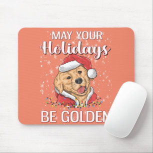 Golden Retriever Weihnachten Golden 2022 Weihnacht Mousepad
