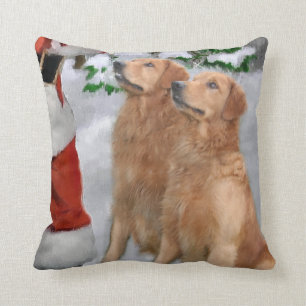 Golden retriever-Weihnachten Kissen