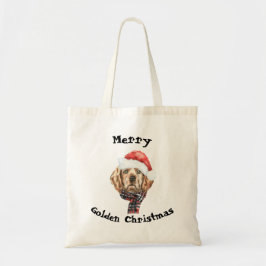 Golden Retriever Weihnachts-Tasche Tragetasche
