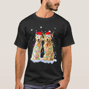 Golden Retriever Weihnachts-Weihnachtsmannmütze Re T-Shirt