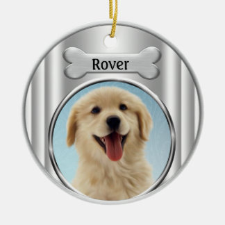 Golden Retriever Weihnachtsbaum Keramik Ornament