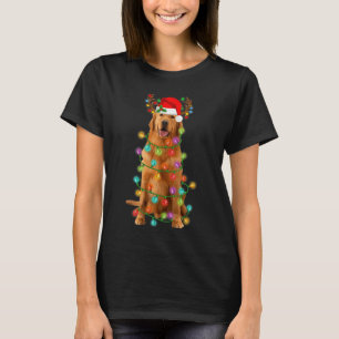 Golden Retriever Weihnachtsbaum Lights Pajama Dog T-Shirt