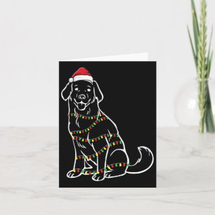 Golden Retriever Weihnachtsbaum Lights X-mas Niedl Karte