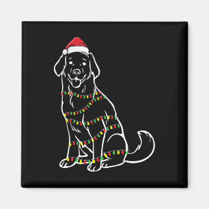 Golden Retriever Weihnachtsbaum Lights X-mas Niedl Magnet
