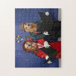Golden retriever-WeihnachtsCarolers