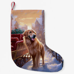 Golden Retriever Weihnachtsfeiertage Kleiner Weihnachtsstrumpf