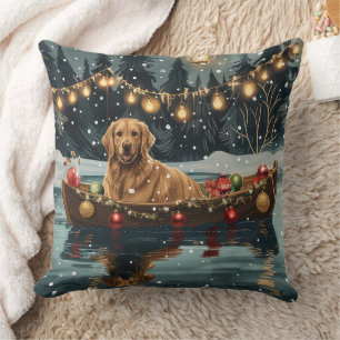Golden Retriever Weihnachtsfestliche Reise Kissen