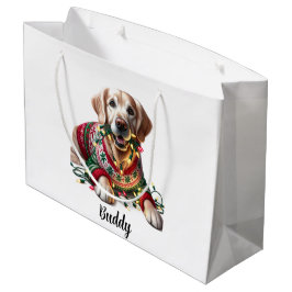 Golden Retriever Weihnachtsgeschenk Tasche Große Geschenktüte