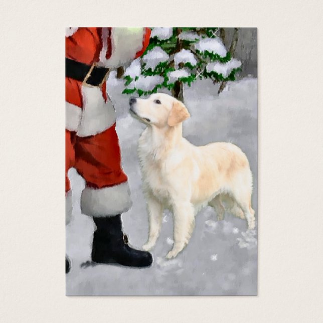 Golden Retriever Weihnachtsgeschenke (Vorderseite)