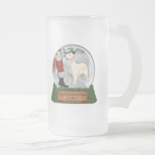 Golden Retriever Weihnachtsgeschenke Mattglas Bierglas