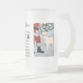 Golden Retriever Weihnachtsgeschenke Mattglas Bierglas