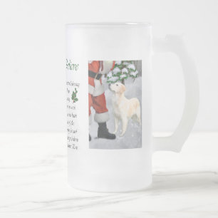 Golden Retriever Weihnachtsgeschenke Mattglas Bierglas