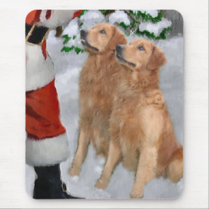 Golden Retriever Weihnachtsgeschenke Mousepad