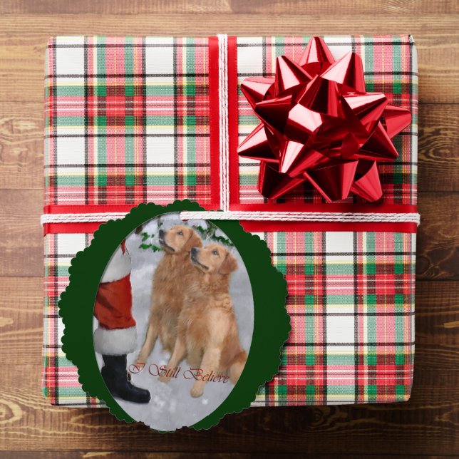 Golden Retriever Weihnachtsgeschenke Ornament Karte (Insitu (Geschenk))