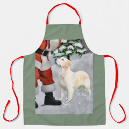 Golden Retriever Weihnachtsgeschenke Schürze