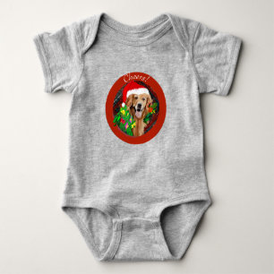 Golden Retriever Weihnachtslecker! Baby Strampler