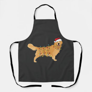 Golden Retriever Weihnachtslicht Essential Schürze