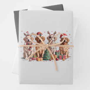 Golden Retriever Weihnachtsliebhaber Hundemama Xma Geschenkpapier Set