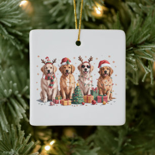 Golden Retriever Weihnachtsliebhaber Hundemama Xma Keramikornament