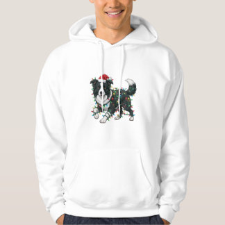 Golden Retriever Weihnachtsmann Hut Weihnachtsbele Hoodie