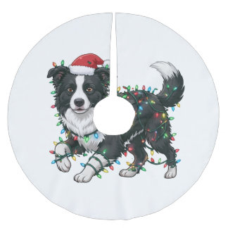 Golden Retriever Weihnachtsmann Hut Weihnachtsbele Polyester Weihnachtsbaumdecke