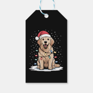 Golden Retriever Weihnachtsmann Weihnachtsbaum Lic Geschenkanhänger