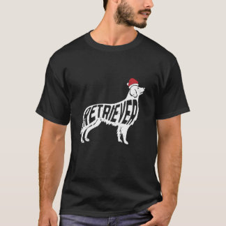 Golden Retriever Weihnachtsmannmütze Weihnachten H T-Shirt