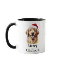 Golden Retriever Weihnachtsmannmütze Weihnachten