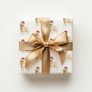 Golden Retriever Weihnachtspapier Geschenkpapier