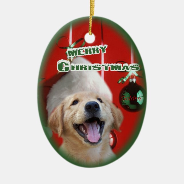 Golden Retriever Weihnachtsschmuck (Vorne)
