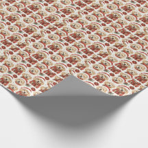 Golden Retriever Weihnachtswrapping Paper