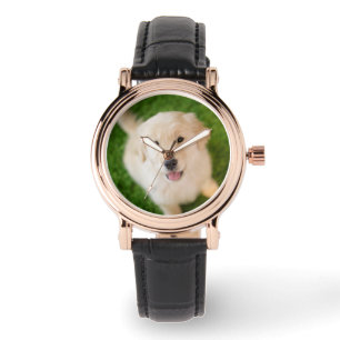 Golden Retriever Welpe auf Gras Armbanduhr