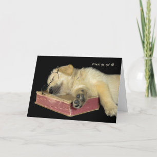 Golden Retriever Welpe Karte