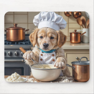Golden Retriever Welpe Koch Mousepad