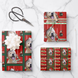 Golden Retriever Welpe Weihnachten Geschenkpapier Set