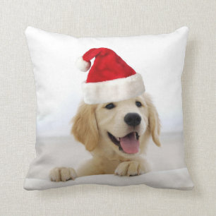 Golden Retriever Welpe Weihnachtskissen Kissen