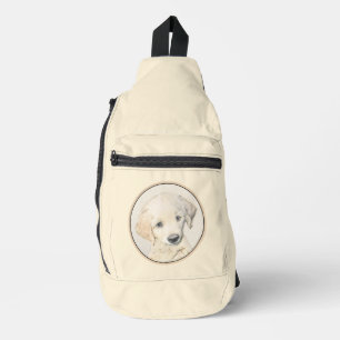 Golden Retriever Welpen Malerei Originale Hunde Ku Crossbody Bag