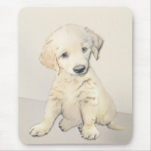 Golden retriever-Welpen-Malerei - ursprüngliche Mousepad