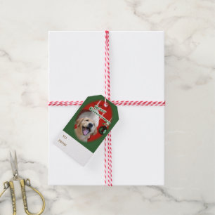 Golden retriever-Welpen-Weihnachten Geschenkanhänger