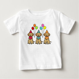 Golden Retriever Welppies Geburtstag Baby T-shirt
