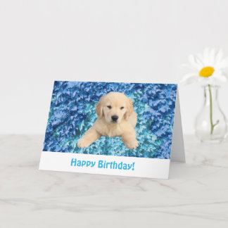 Golden Retriever Welppy Birthday Card Karte