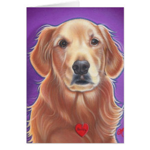 Golden retriever-wilder Hundekarte