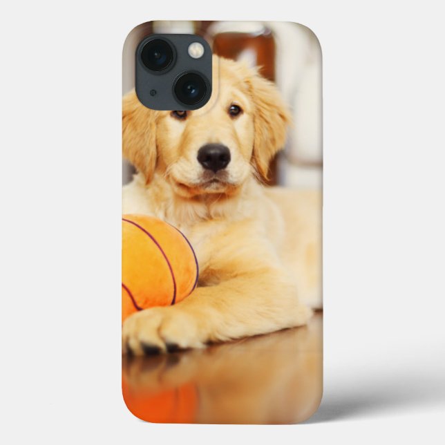 Golden Retriever With Basketball Toy Case-Mate iPhone Hülle (Rückseite)