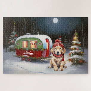 Golden Retriever Wohnwagen Weihnachtsabenteuer